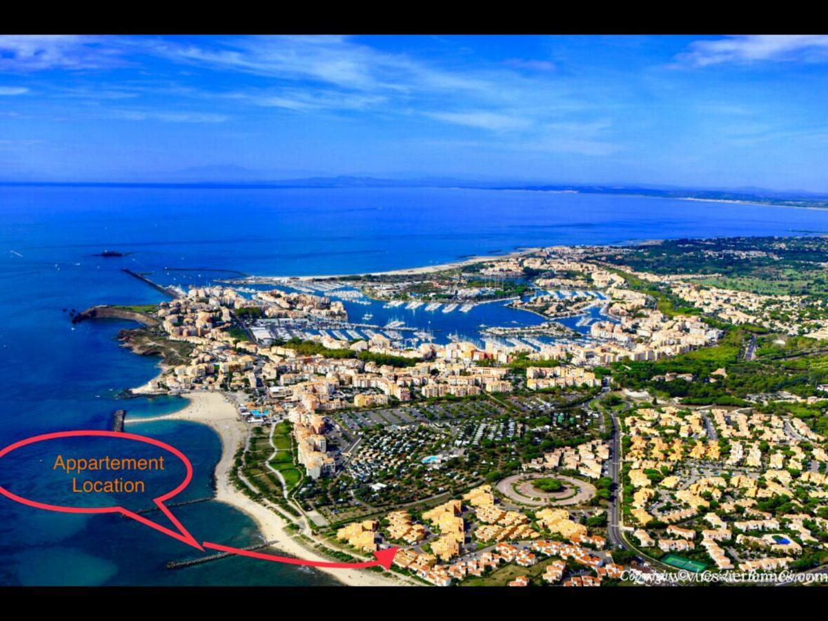 Résidence le neptuna T2 direct plage wifi clim Agde Extérieur photo